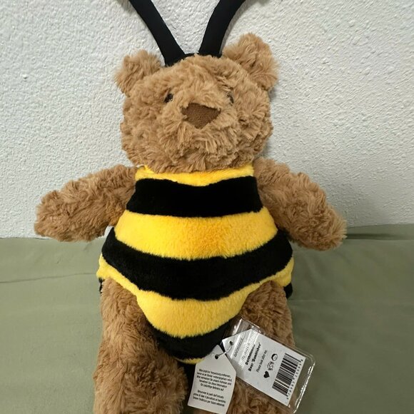 Jellycat Bartholomew Bear Bumblebee Costume Retired Soft Gift NWT and Dust Bag - Picture 6 of 6
